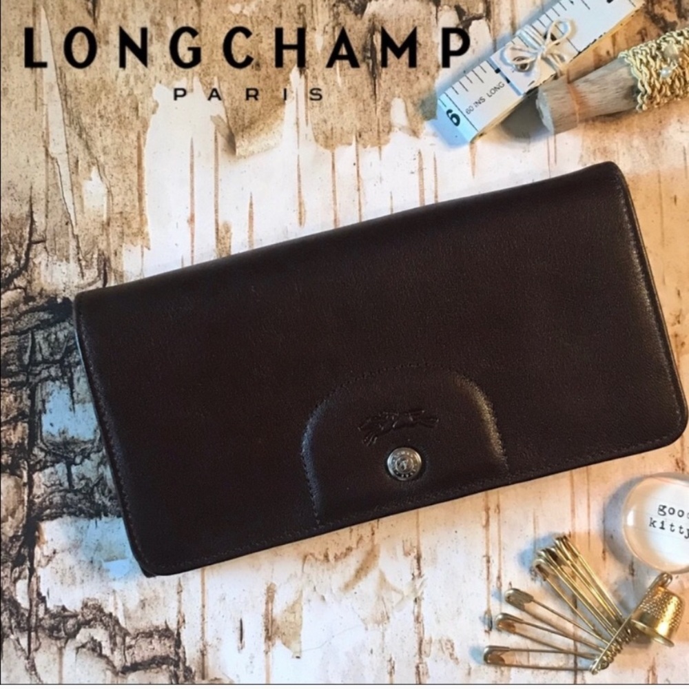 Longchamp Le Pliage Cuir Continental Wallet